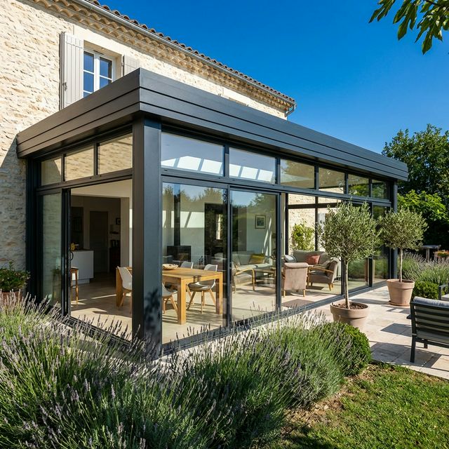 Véranda moderne aluminium